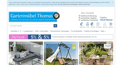 Desktop Screenshot of gartenmoebel-thomas.de